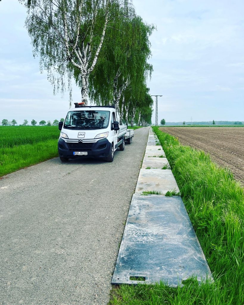 Spurverbreiterung für Windpark